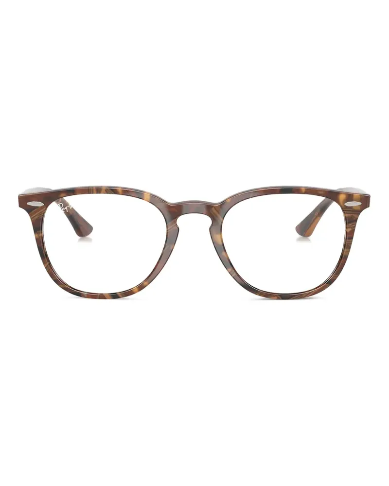 Ray Ban Brille mit eckigem Gestell - Braun Braun