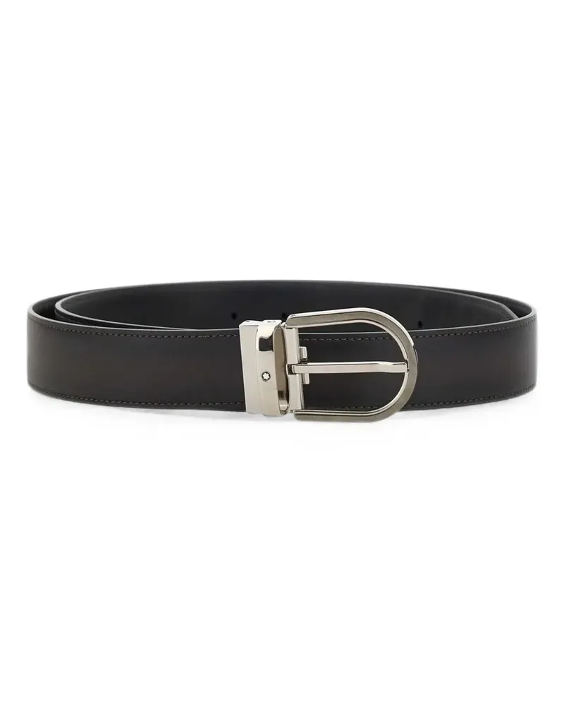 Montblanc Gürtel mit Schnalle in Hufeisenform - Grau Grau