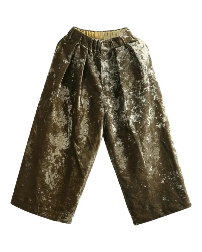 Uma Wang Poetic Hose mit Falten - Braun Braun