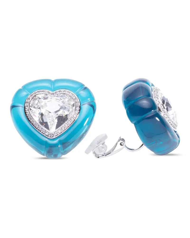 Swarovski Dulcis Ohrringe in Herzform - Silber Silber