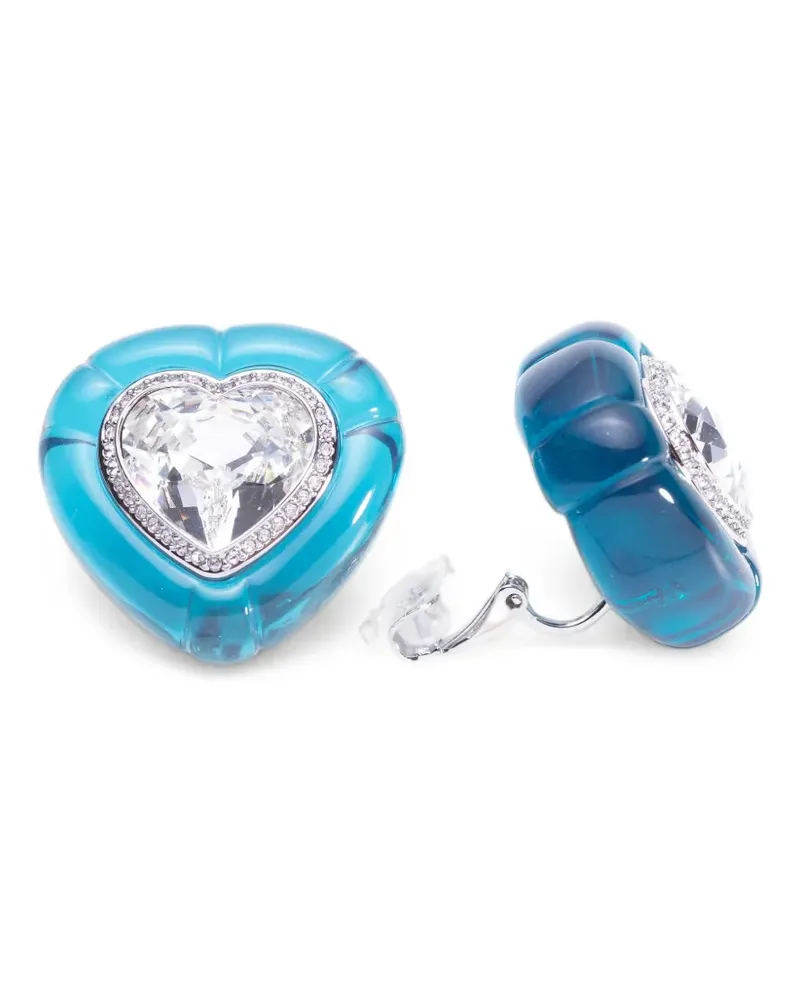 Swarovski Dulcis heart-shape earrings - Silber Silber