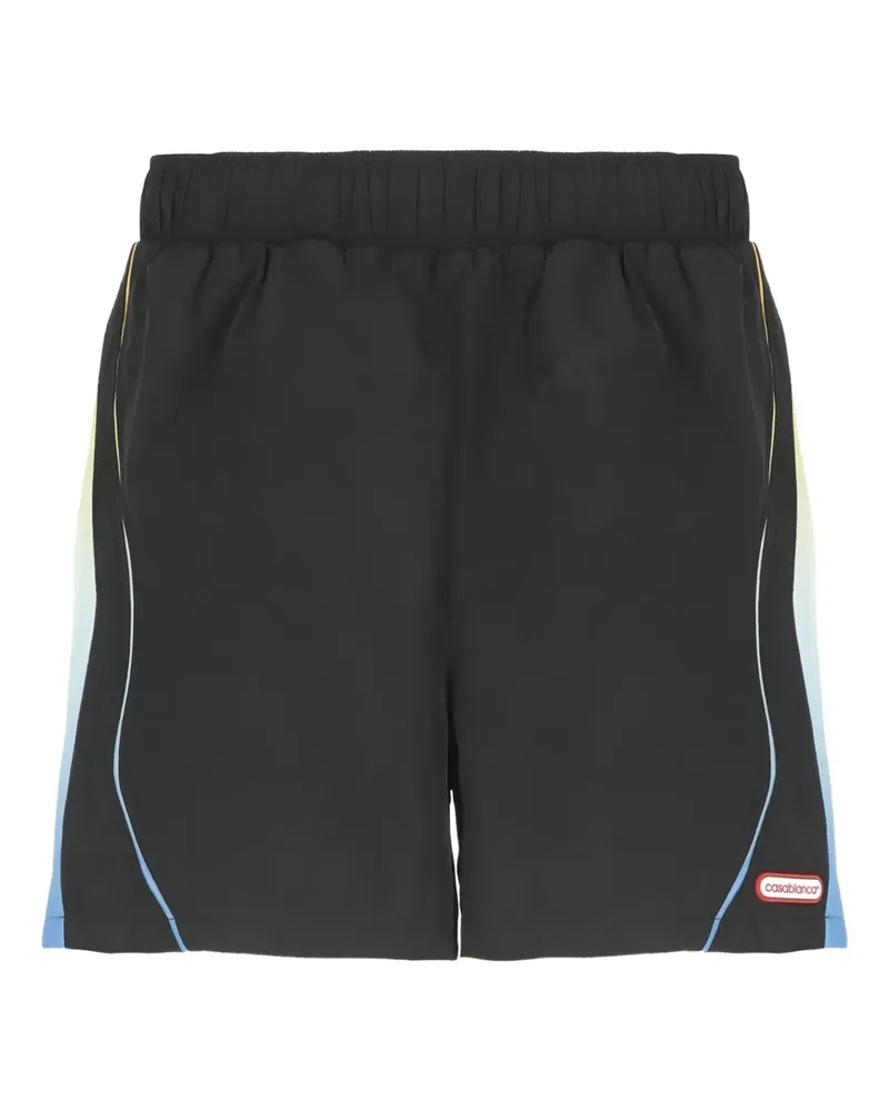 Casablanca Paris mesh-panel shorts - Schwarz Schwarz