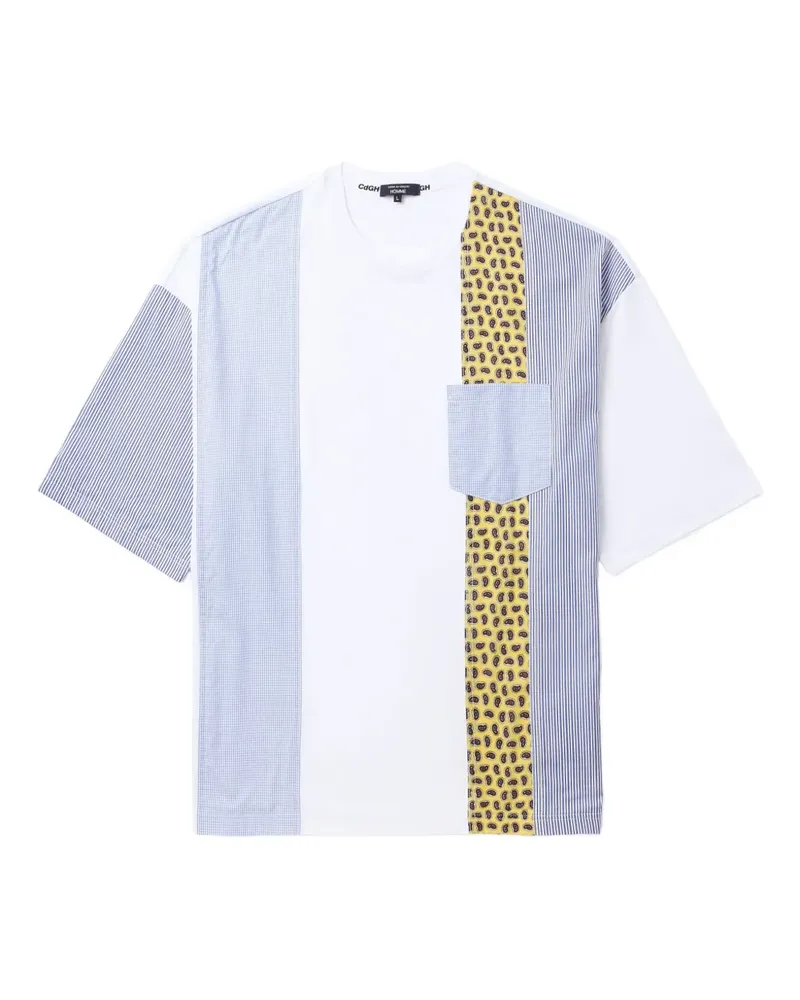 Comme des Garçons T-Shirt mit Paisley-Print - Weiß Weiß