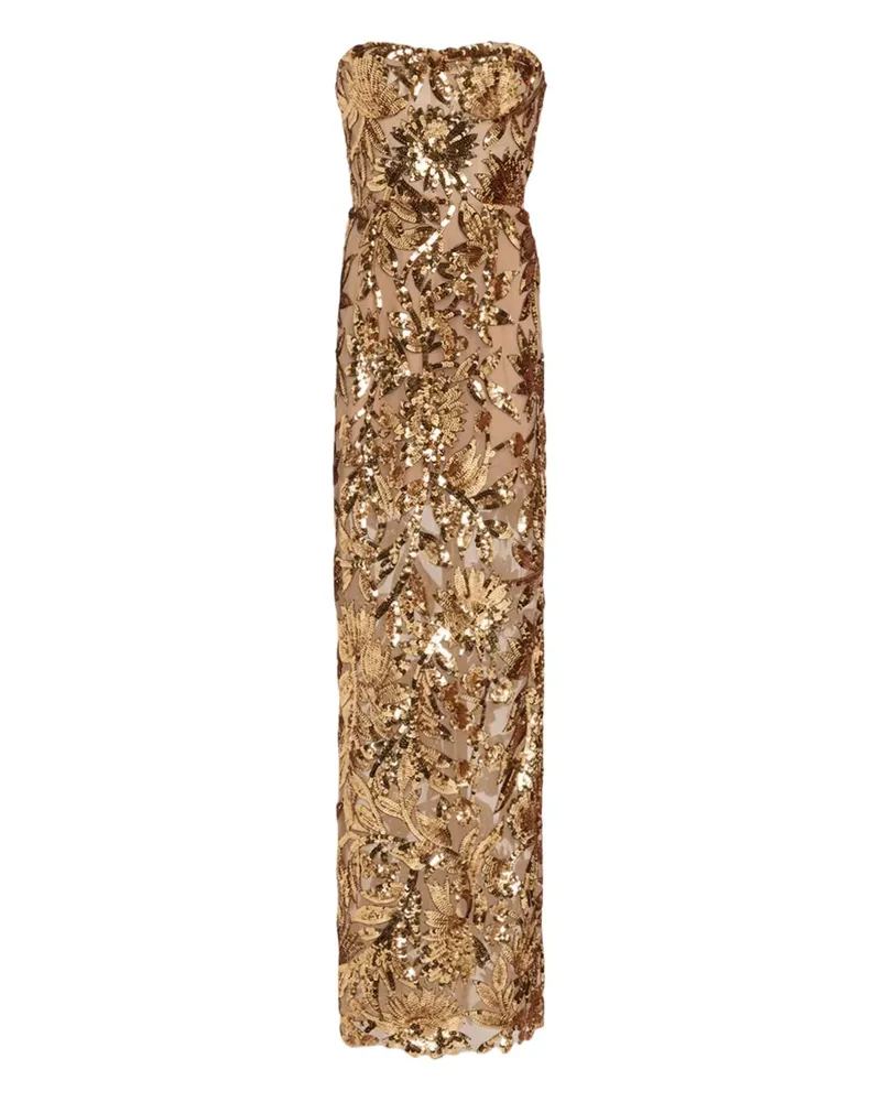 BRONX AND BANCO Dahlia Abendkleid - Gold Gold