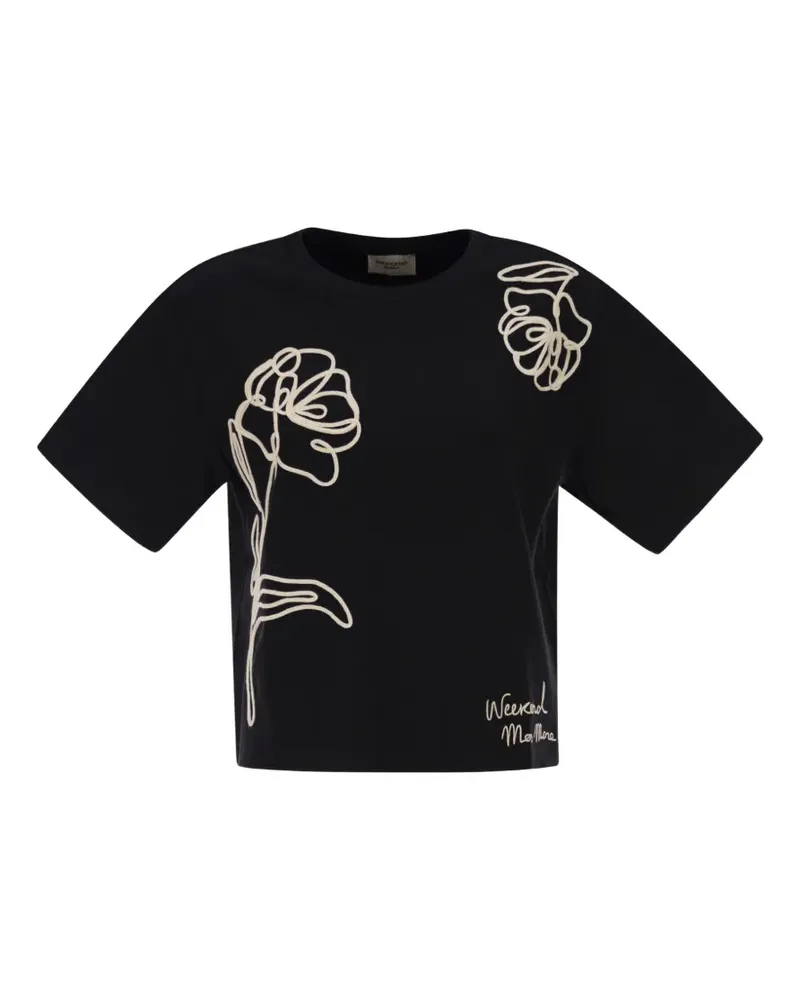 Max Mara graphic-print T-shirt - Schwarz Schwarz