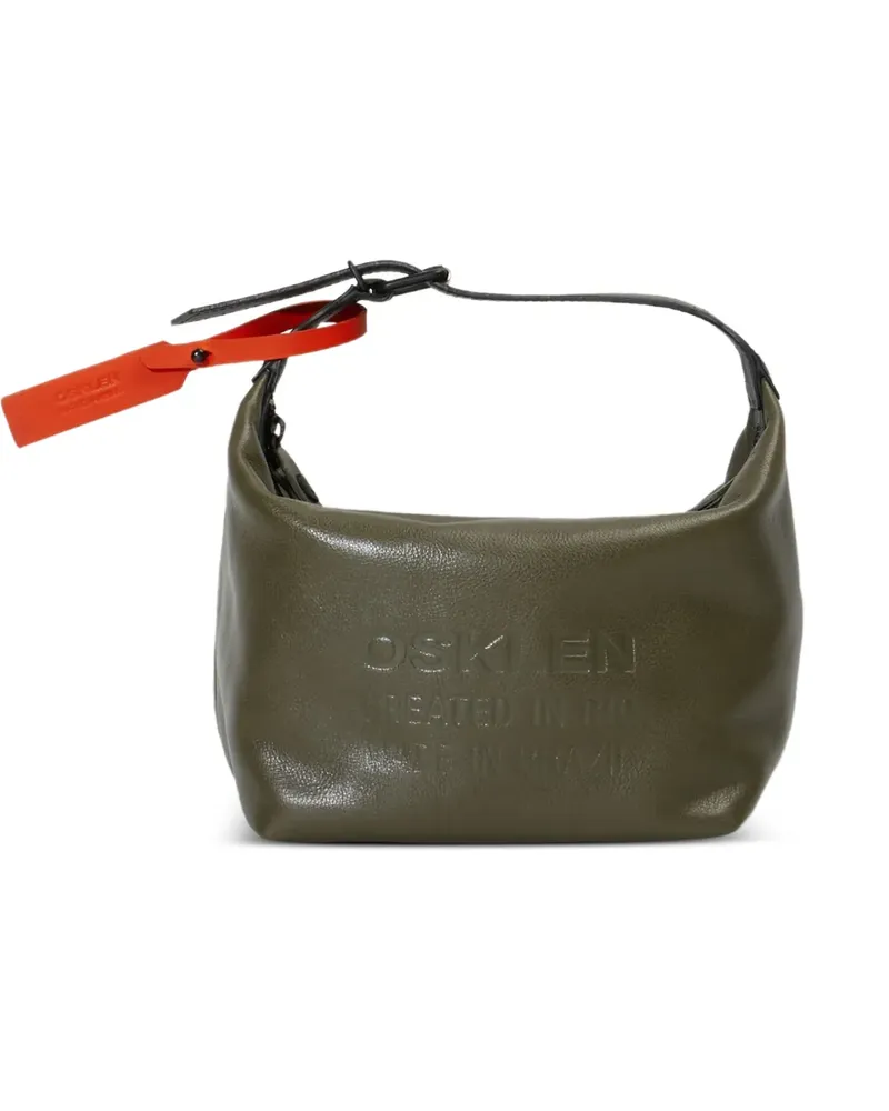 Osklen Satchel-Tasche mit Prägung - Grün Grün