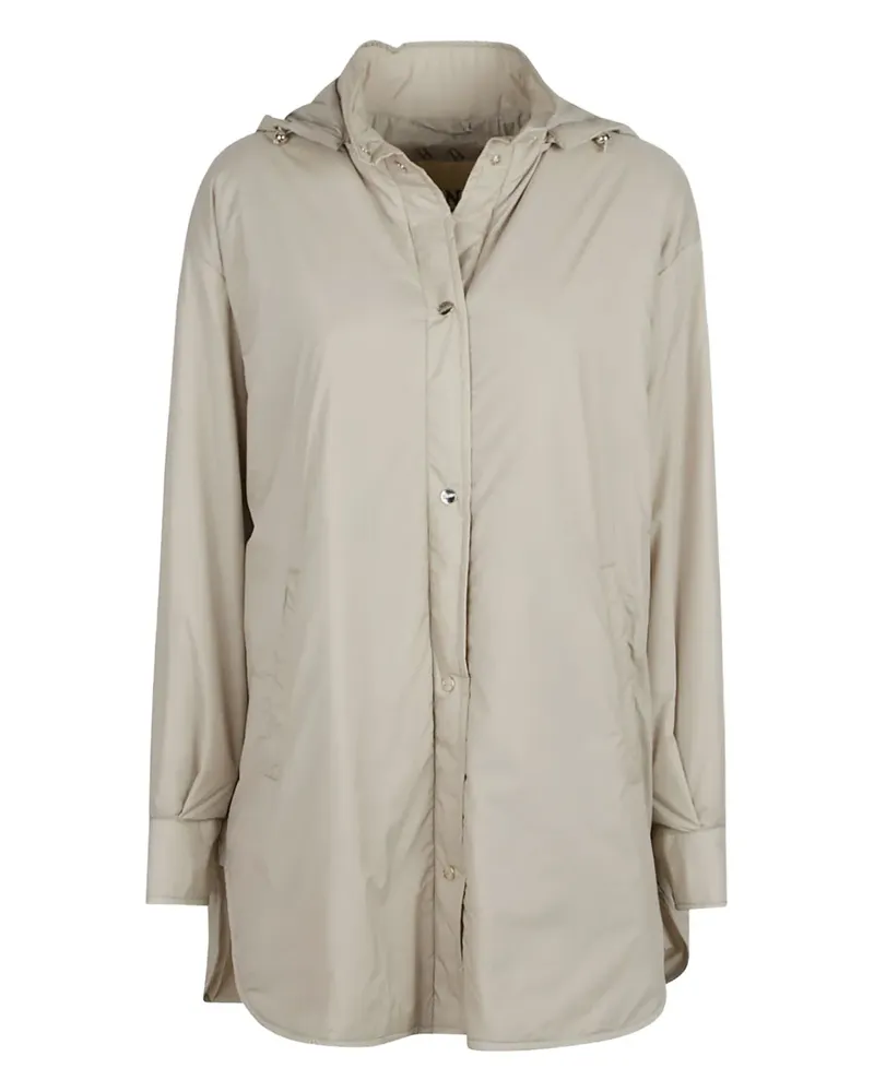Herno Kapuzenjacke mit Knöpfen - Grau Grau