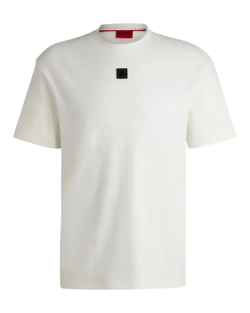 HUGO BOSS Dalile T-Shirt mit Logo-Patch - Weiß Weiß