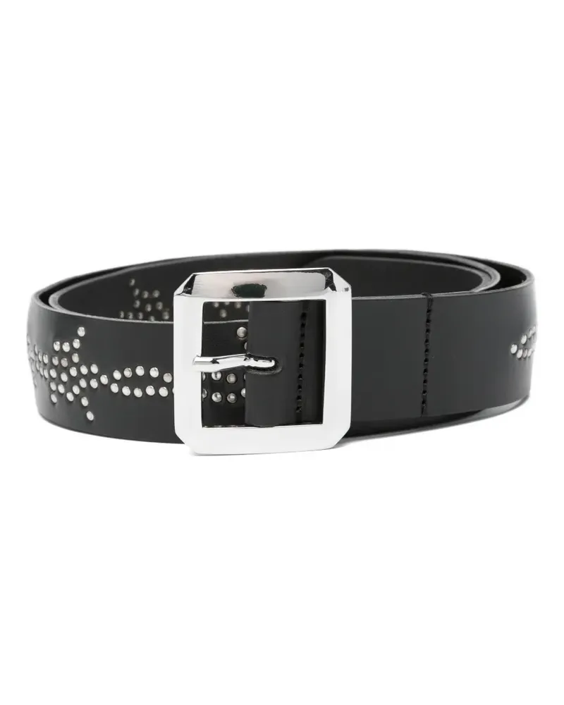 HTC Hollywood Trading Company studded belt - Schwarz Schwarz