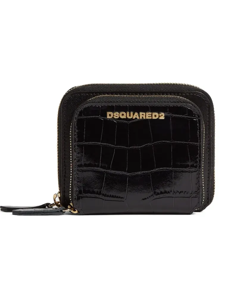 Dsquared2 Klassisches Portemonnaie - Schwarz Schwarz