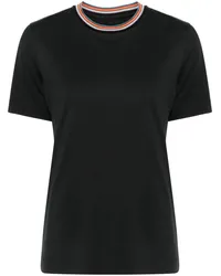 Paul Smith T-Shirt mit Kontrastdetails Schwarz