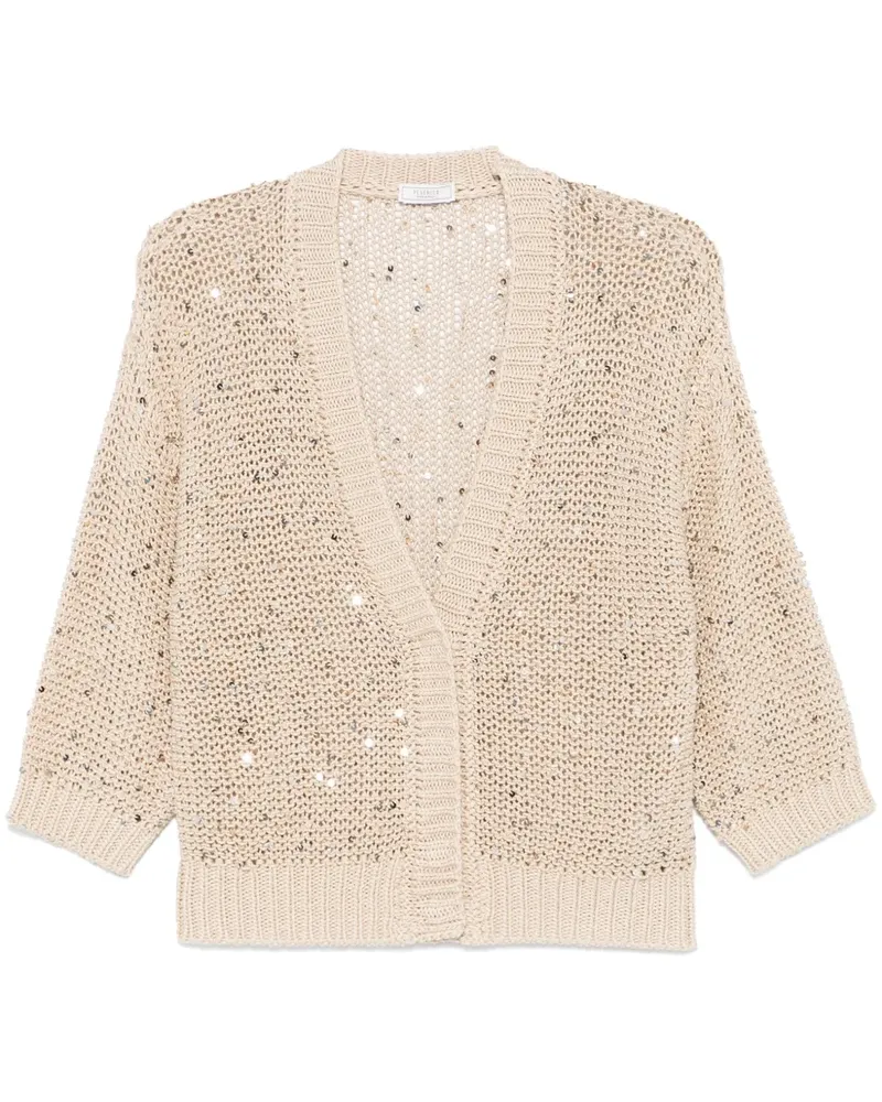 Peserico Gehäkelter Cardigan - Nude Nude
