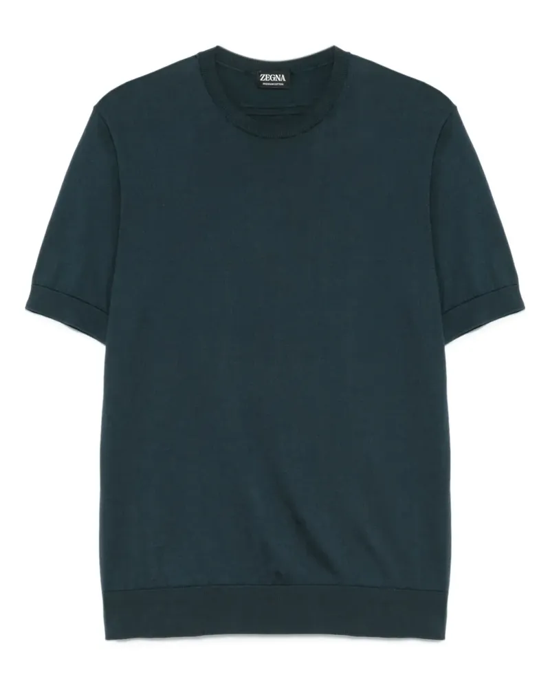 Ermenegildo Zegna Klassisches T-Shirt - Blau Blau