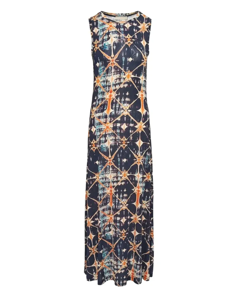 Ulla Johnson abstract-print maxi dress - Schwarz Schwarz