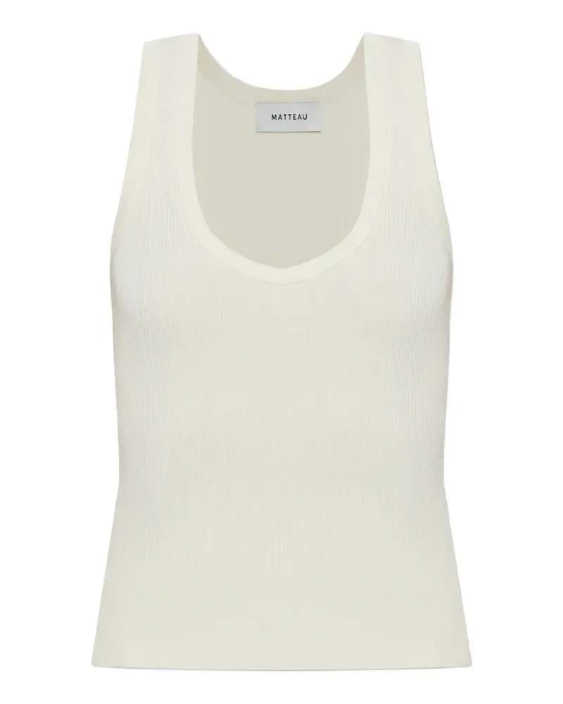 Matteau Geripptes Stricktop - Nude Nude