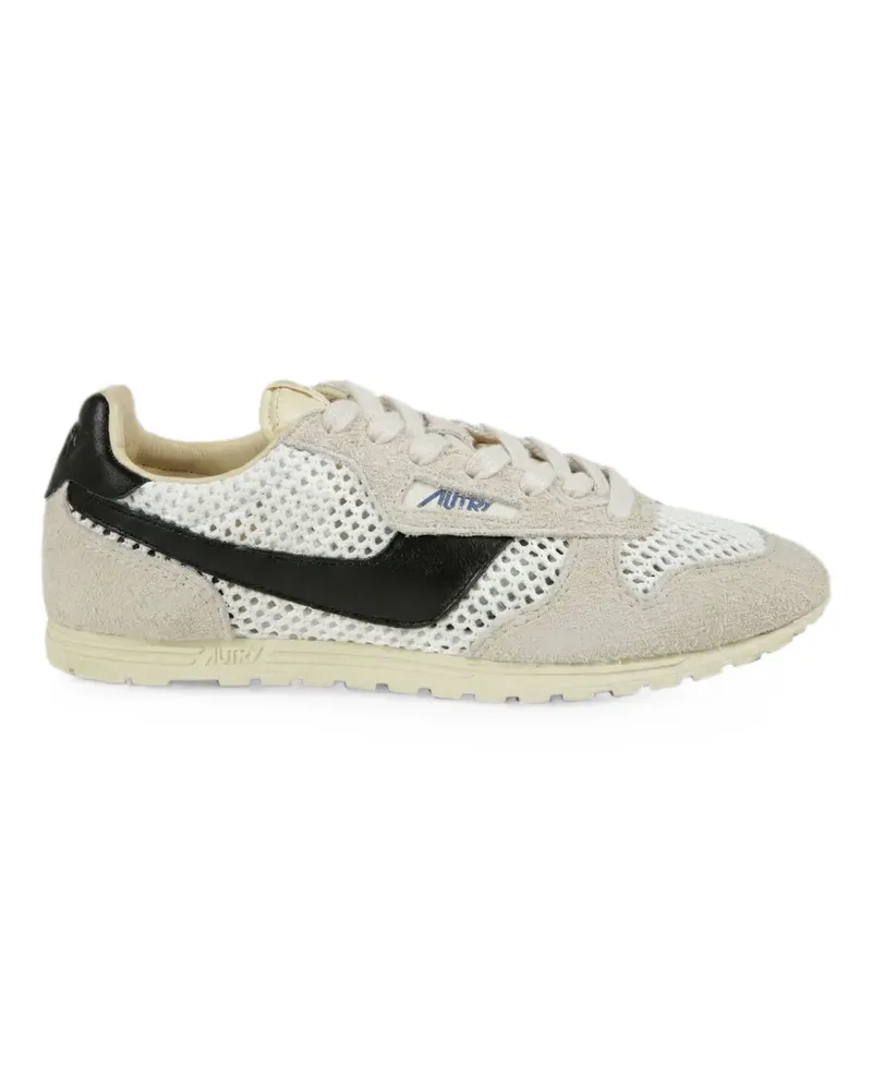 AUTRY Windspin Low knitted suede sneakers - Weiß Weiß