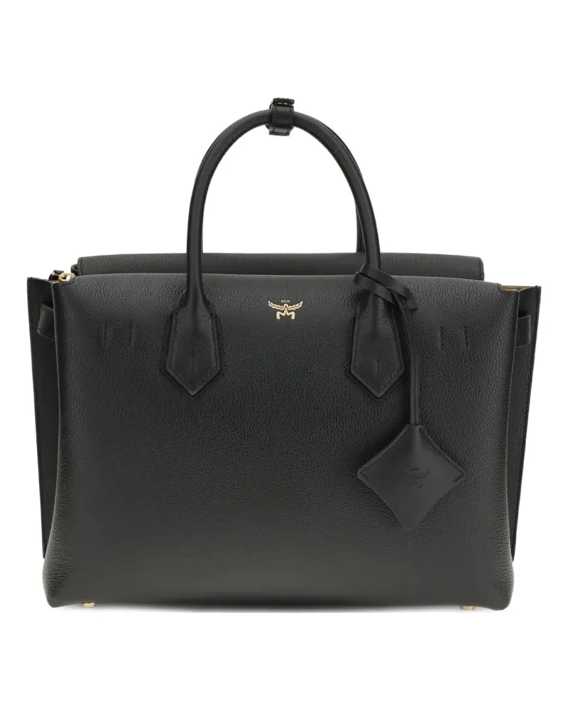MCM medium Milla leather tote bag - Schwarz Schwarz