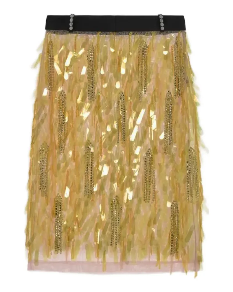 16ARLINGTON Emilia midi skirt - Gelb Gelb