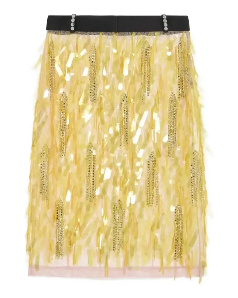 16ARLINGTON Emilia midi skirt - Gelb Gelb