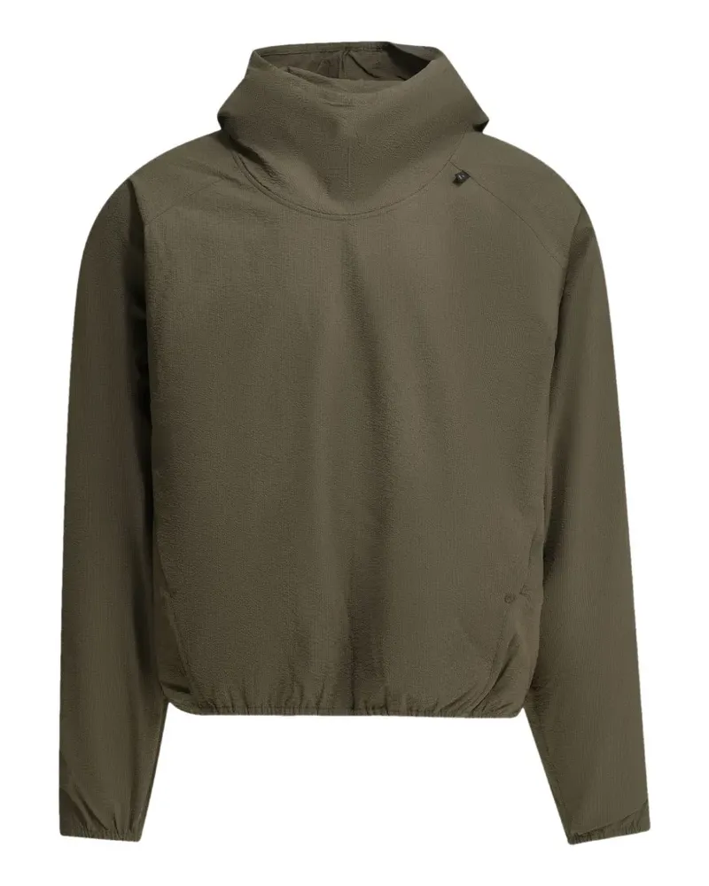 Goldwin crinkled-effect hoodie - Grün Grün