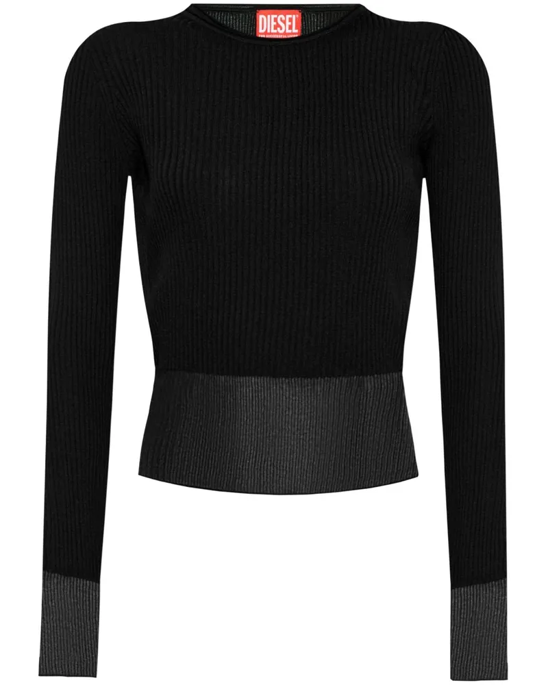 Diesel M-Slehs Strickoberteil - Schwarz Schwarz