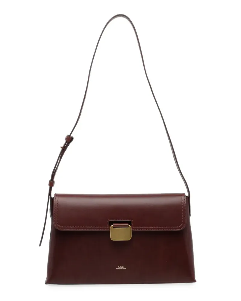 A.P.C. Simone Schultertasche - Rot Rot