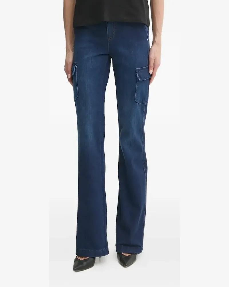 Guess Bootcut-Jeans mit aufgesetzten Taschen - Blau Blau