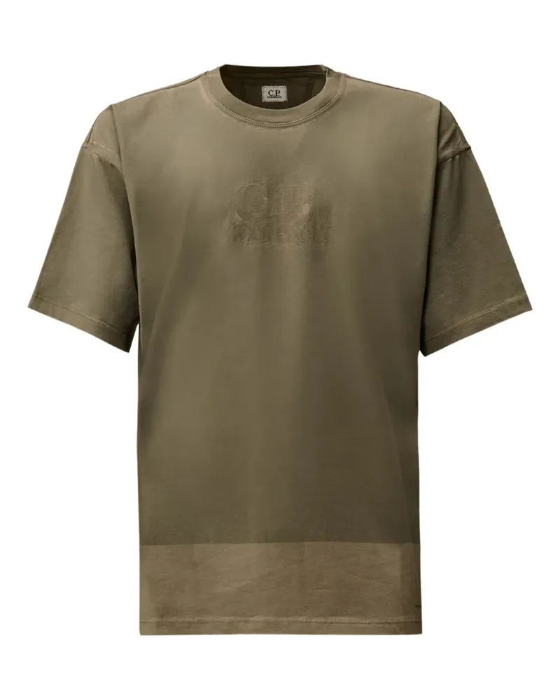 C.P. Company T-Shirt mit Logo-Prägung - Grau Grau
