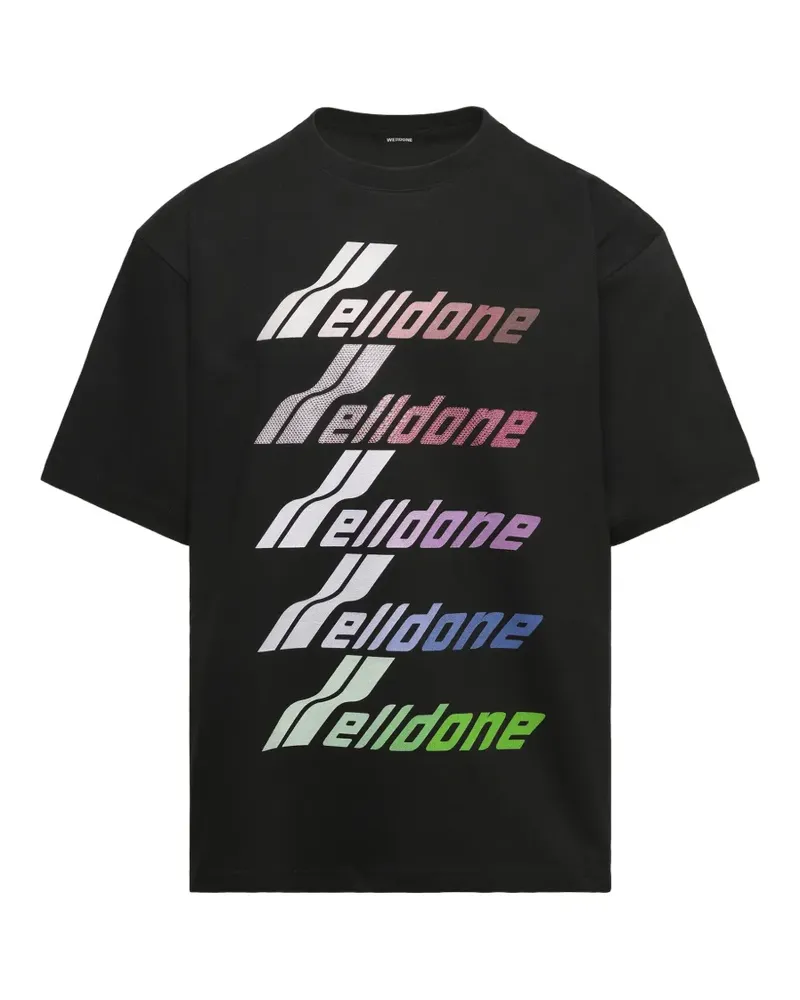 WE 11 DONE multi-logo T-shirt - Schwarz Schwarz