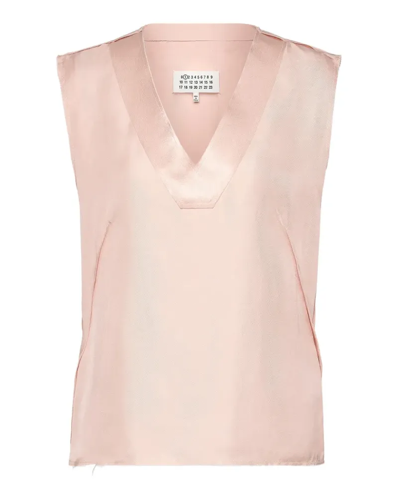 Maison Margiela Trägershirt mit V-Ausschnitt - Rosa Rosa