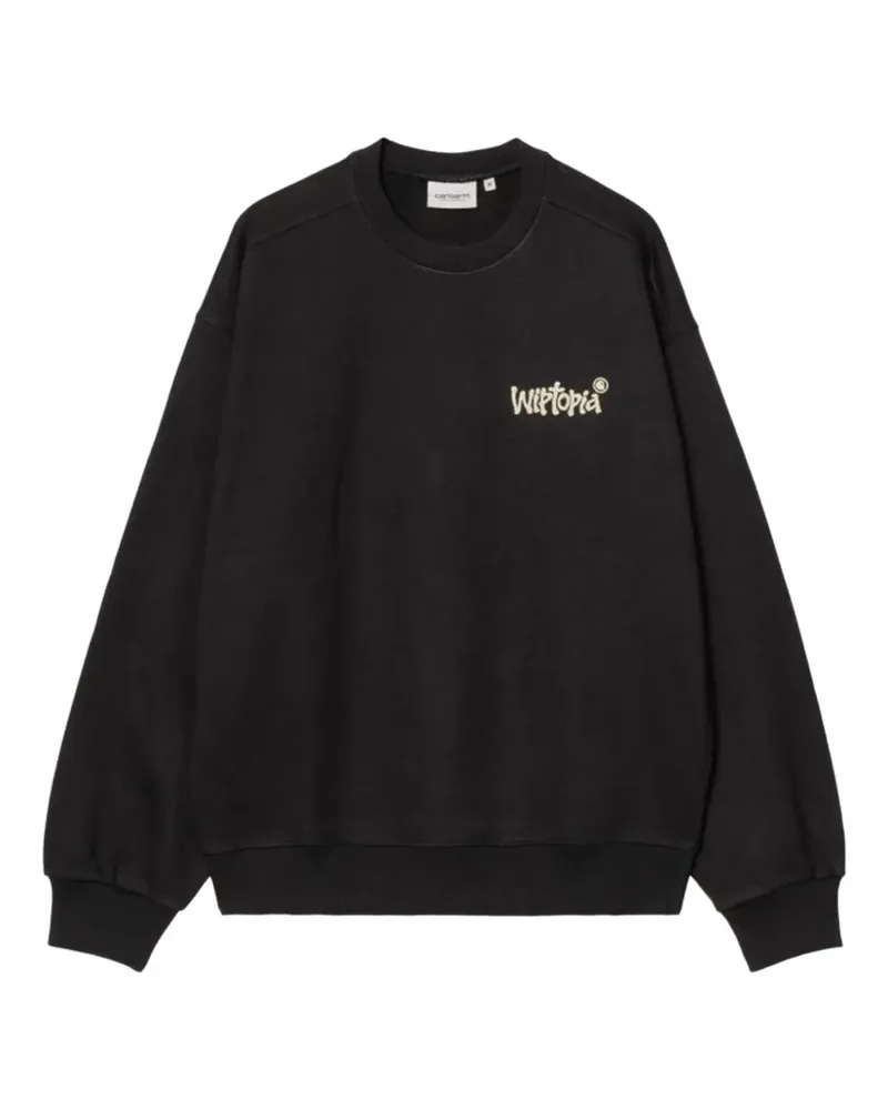 Carhartt WIP Wiptopia Sweatshirt mit Roboter - Schwarz Schwarz
