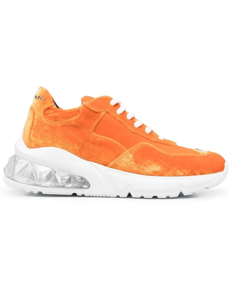 Philipp Plein Sneakers aus Samt - Orange Orange