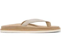 Flip-Flops aus Wildleder - Nude