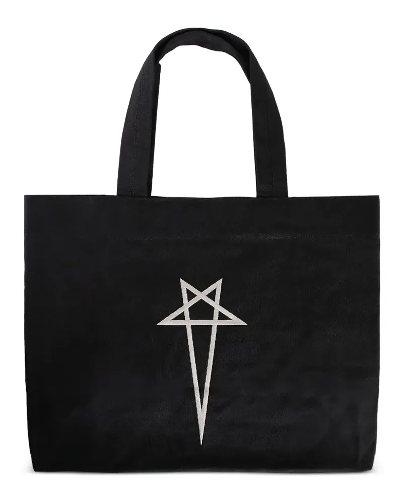Rick Owens Tote Bag mit Sternstickerei - Schwarz Schwarz
