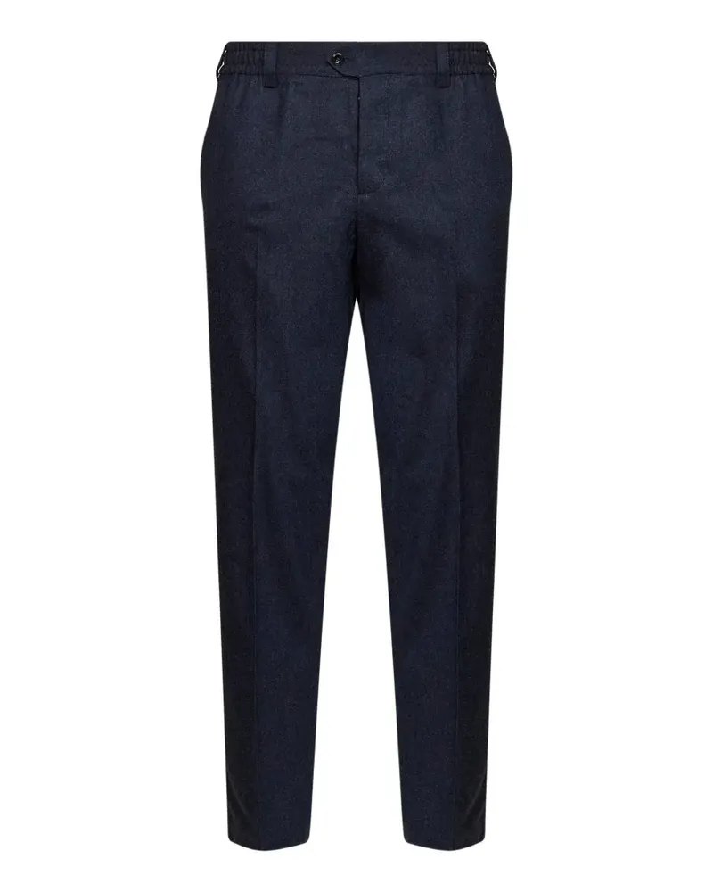 PT TORINO elasticated-waistband tailored trousers - Blau Blau