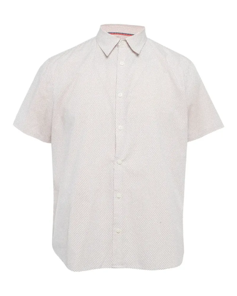 Calvin Klein dot-print short-sleeve shirt - Weiß Weiß