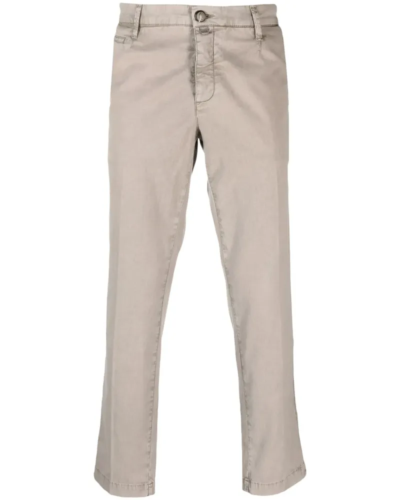 Jacob Cohën Slim-Fit-Jeans mit Logo-Patch - Grau Grau