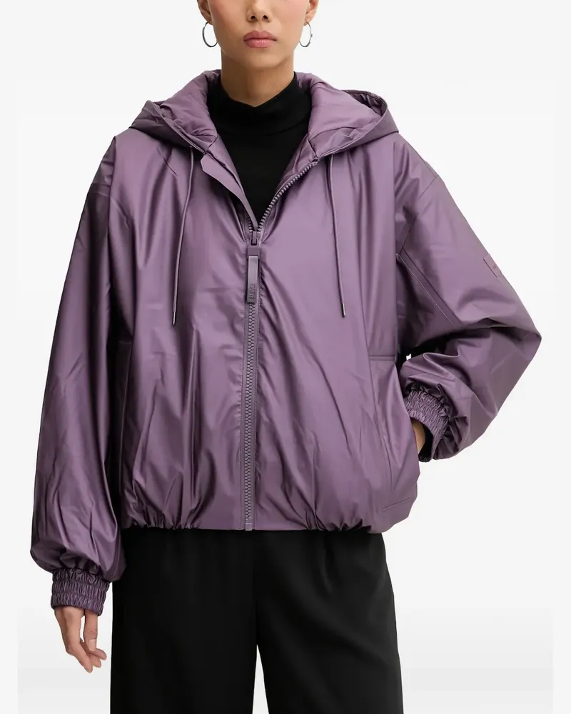 RAINS hooded zip-fastening jacket - Violett Violett