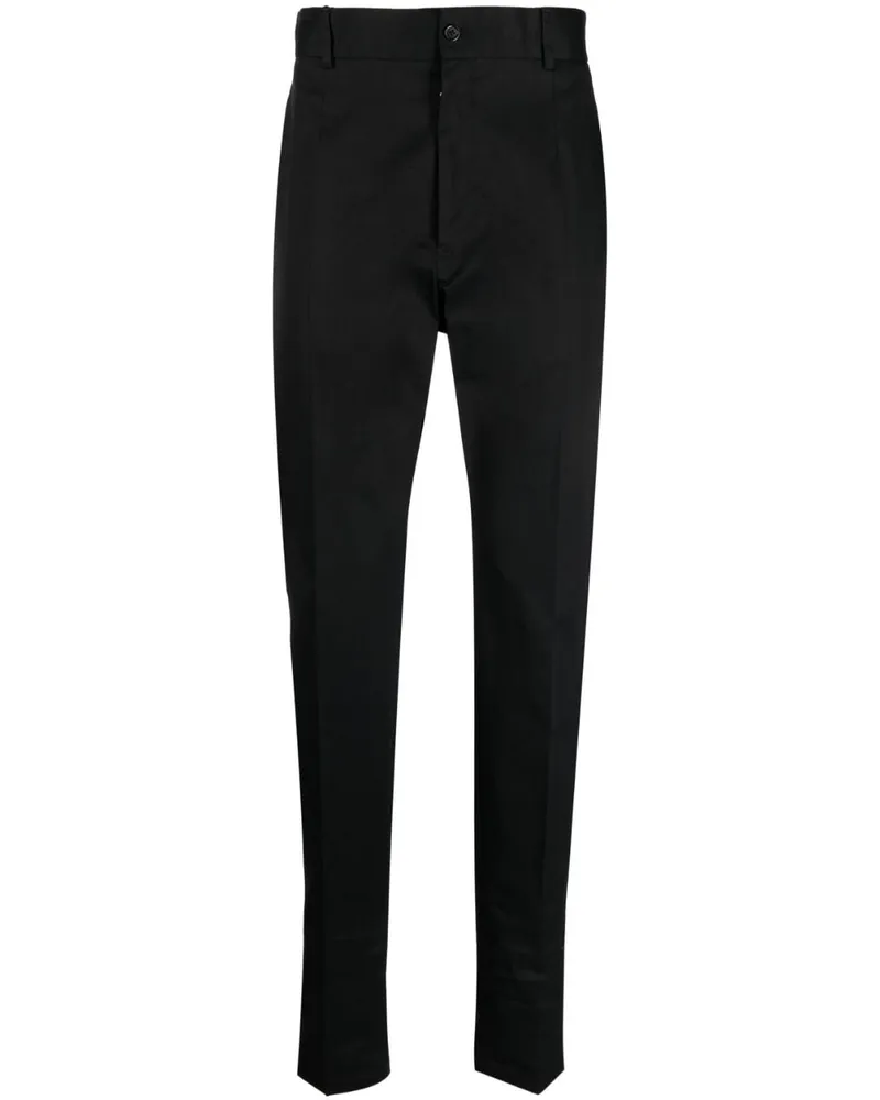 Dolce & Gabbana Klassische High-Waist-Hose - Schwarz Schwarz