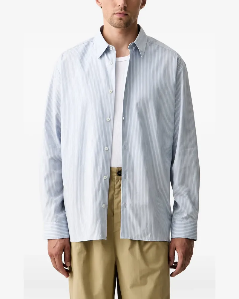 A.P.C. Gestreiftes Hemd - Blau Blau
