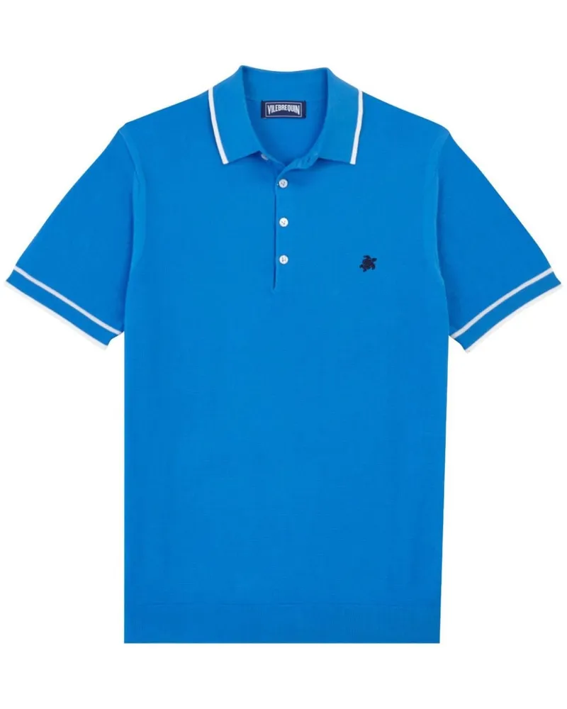 Vilebrequin Poloshirt mit Logo-Stickerei Blau