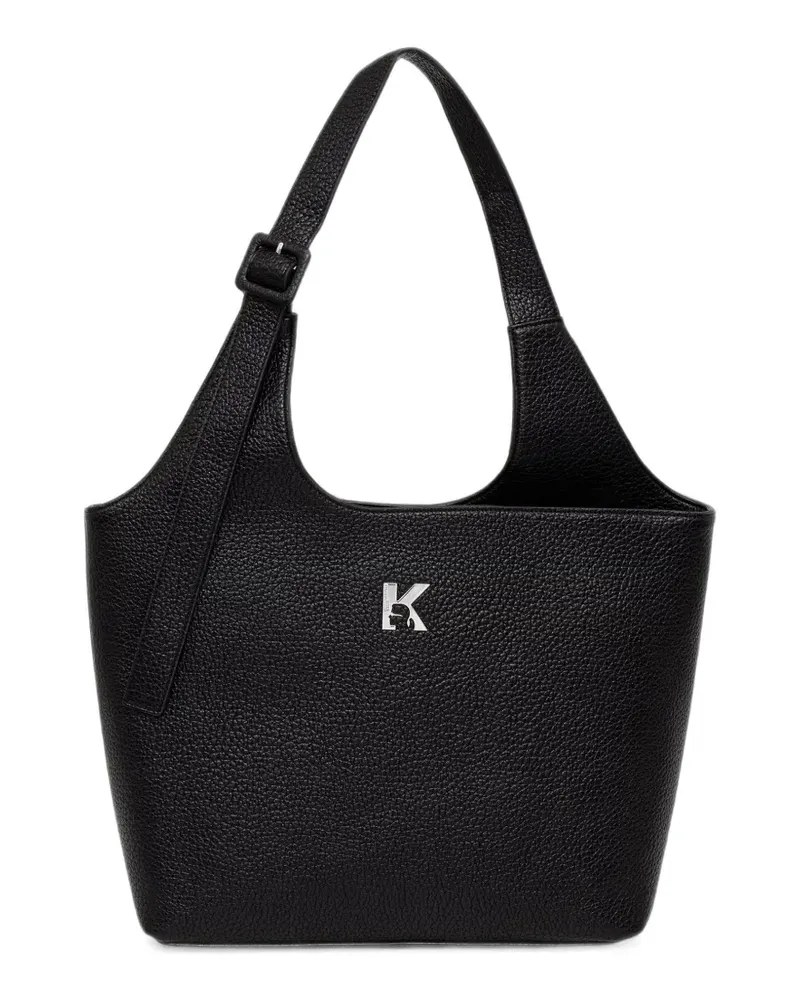 Karl Lagerfeld Tote Bag mit gekörntem Effekt - Schwarz Schwarz
