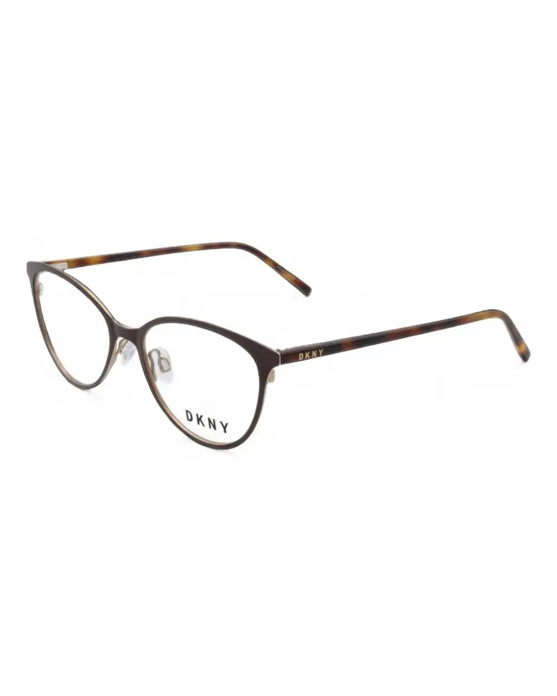 DKNY tortoiseshell-effect cat-eye glasses - Braun Braun