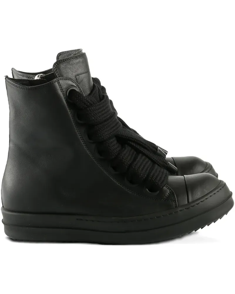 Rick Owens lace-up zip trainers - Schwarz Schwarz