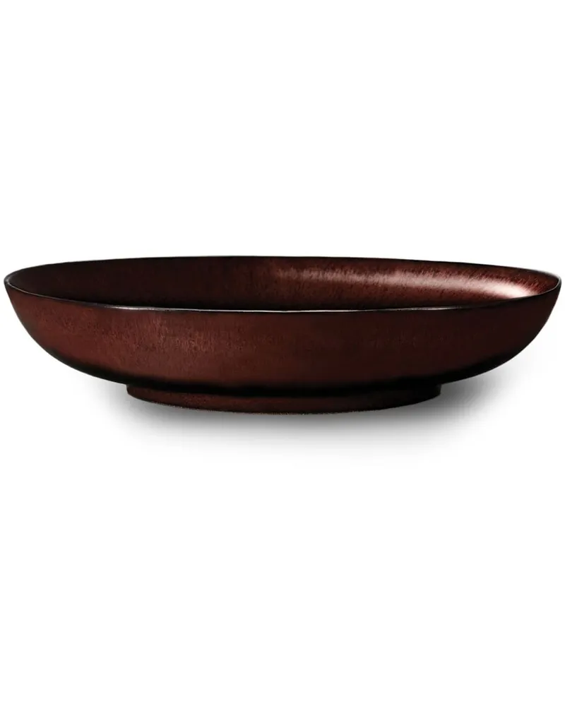 L’OBJET Mittelgroße Terra Coupe-Porzellanschale (30cm) - Rot Rot