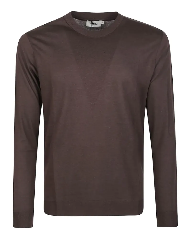 Altea round-neck long-sleeve T-shirt - Braun Braun