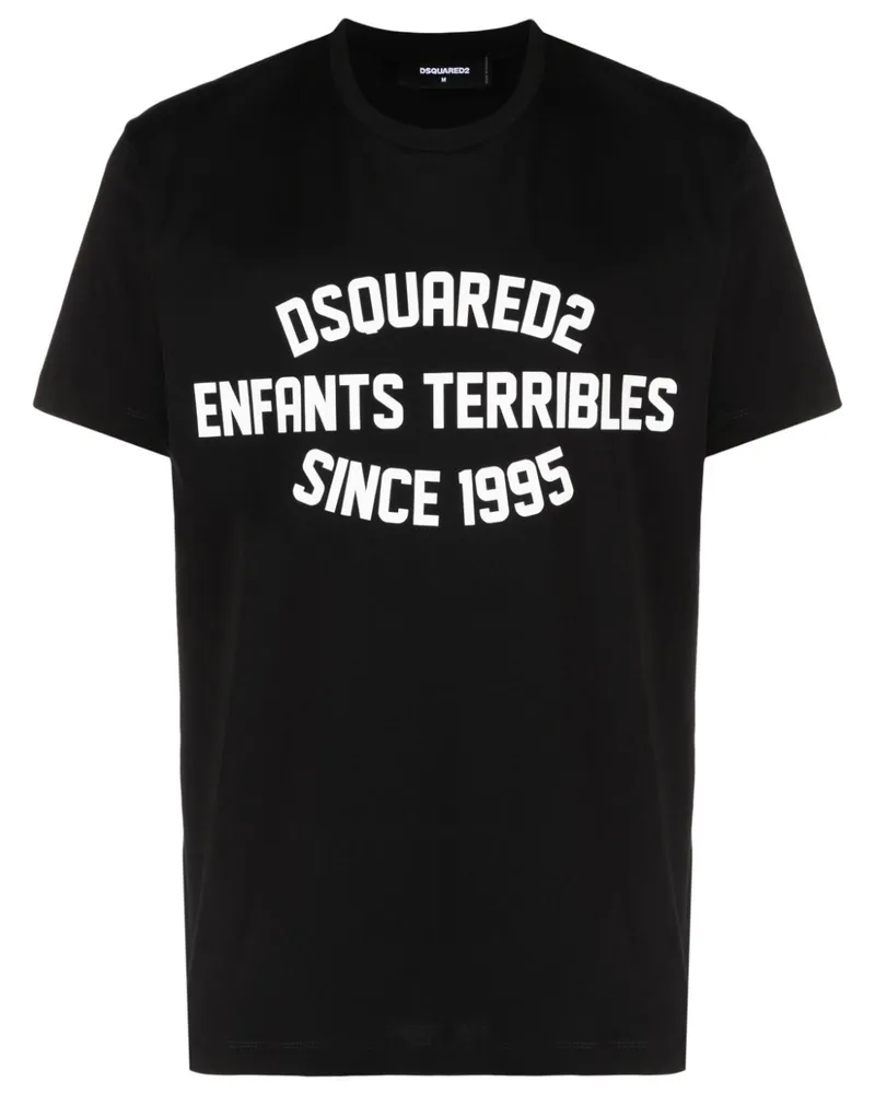 Dsquared2 Cool T-Shirt mit Logo-Print - Schwarz Schwarz