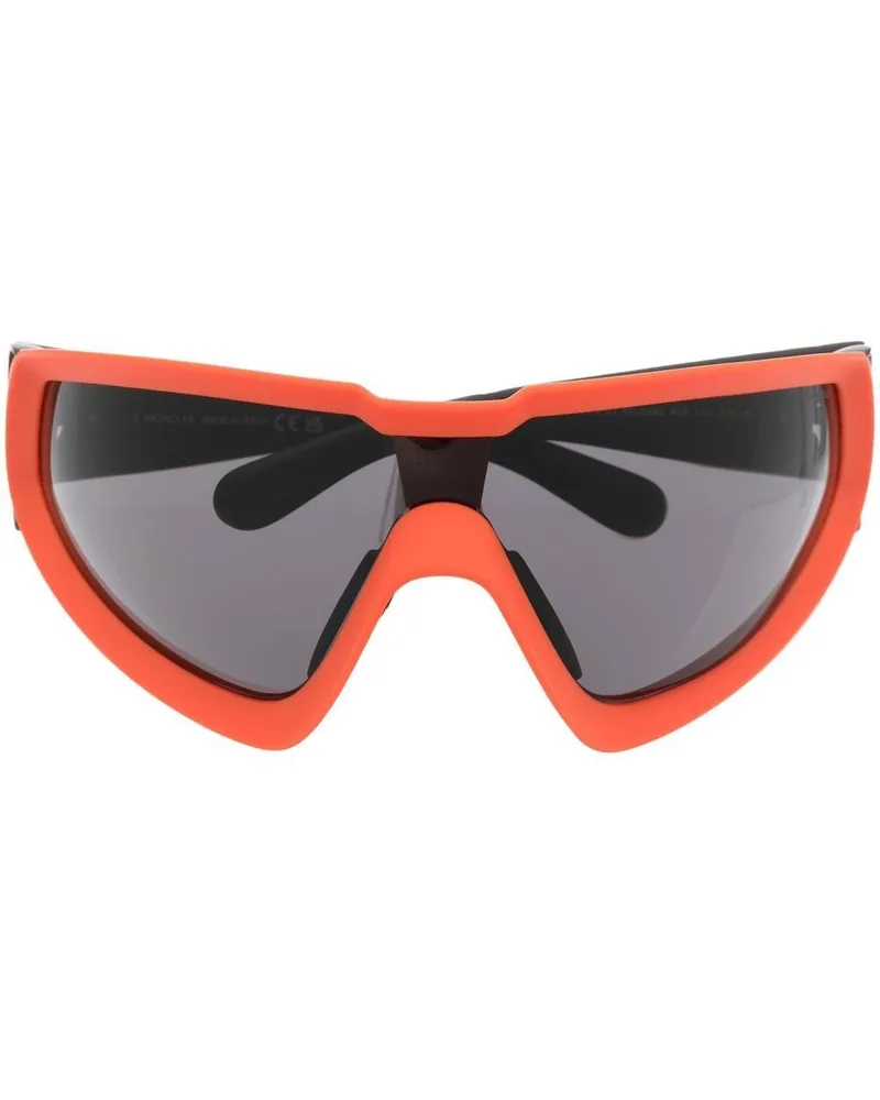 Moncler Wrapid Shield Sonnenbrille Orange