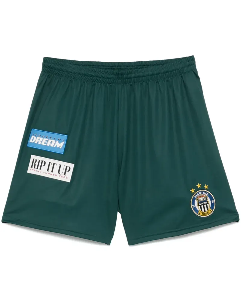 Martine Rose Football Joggingshorts - Grün Grün