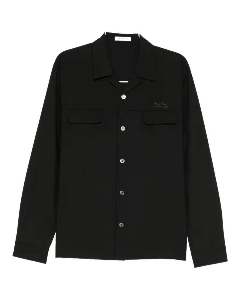 Undercover logo-embroidered shirt - Schwarz Schwarz